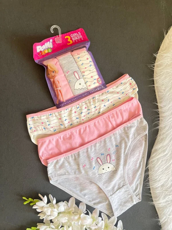 پک 3 عددی شورت اسلیپ دخترانه دومینانت