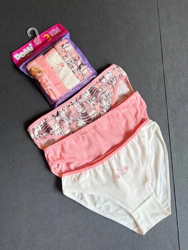 پک 3 عددی شورت اسلیپ دخترانه دومینانت