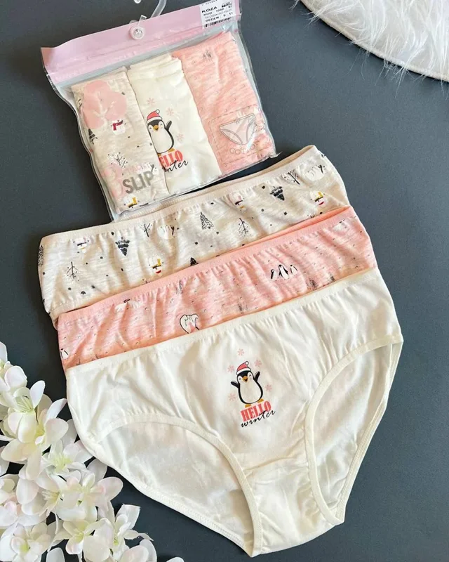 پک 3 عددی شورت اسلیپ دخترانه کوزا