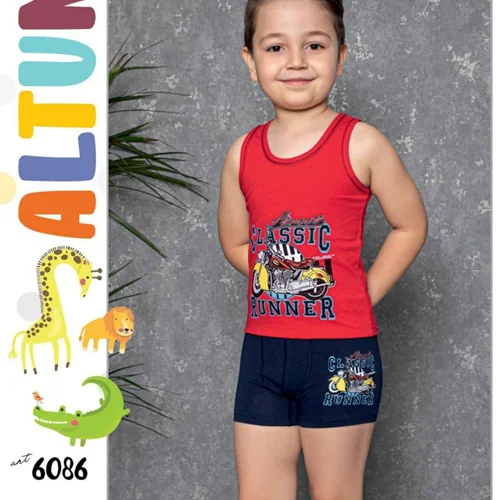 ست تاپ شورت بچگانه آلتون کد 6086