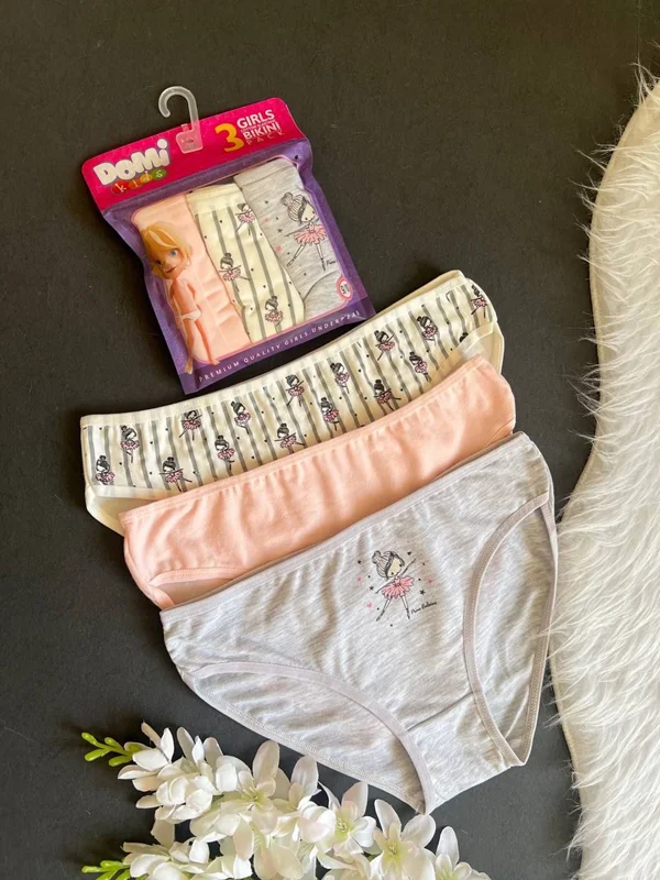 پک 3 عددی شورت اسلیپ دخترانه دومینانت